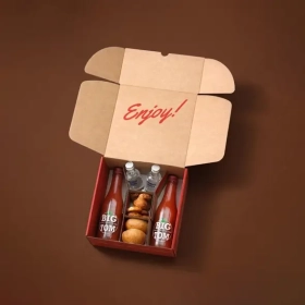 hot sauce box with windo