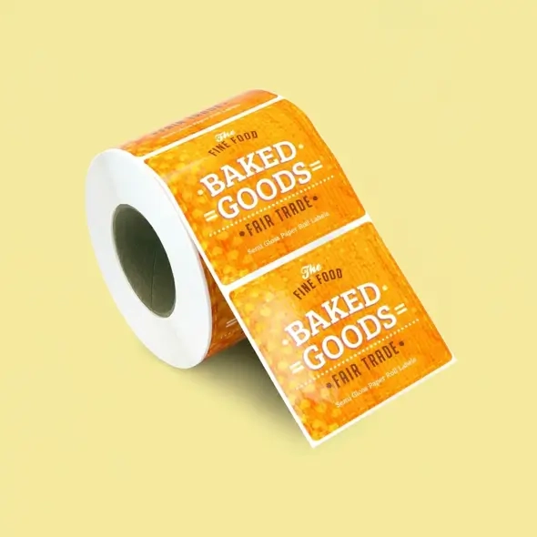 Custom roll labels for business