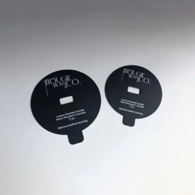 foil stamped candle dust covers