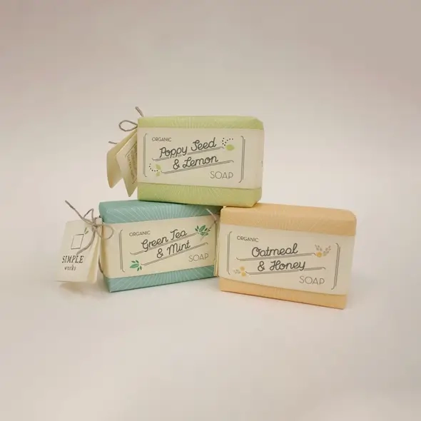 handmade soap wrapping paper