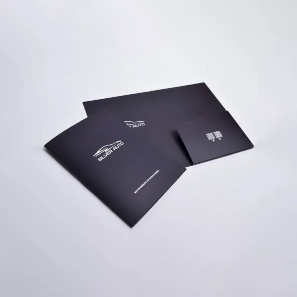 custom 1 Pocket folder with brads