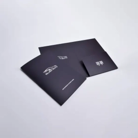 custom 1 Pocket folder with brads