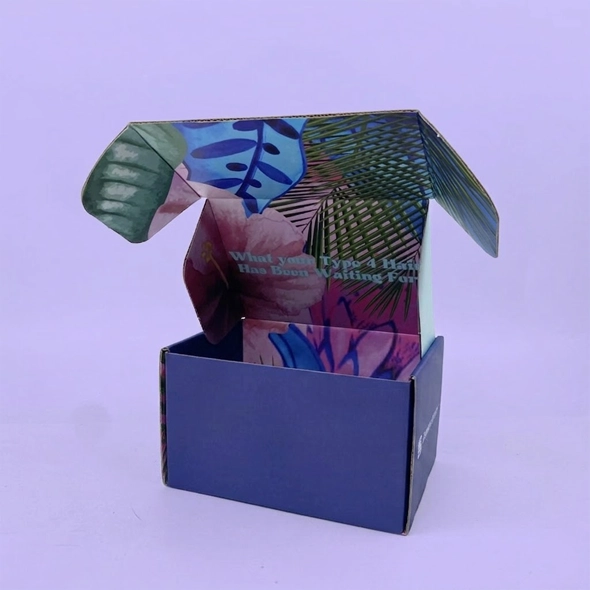 Custom printed Corrugated Cube Box