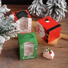 Christmas Cupcake Boxes With Window