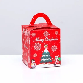 Custom Christmas Cupcake Box