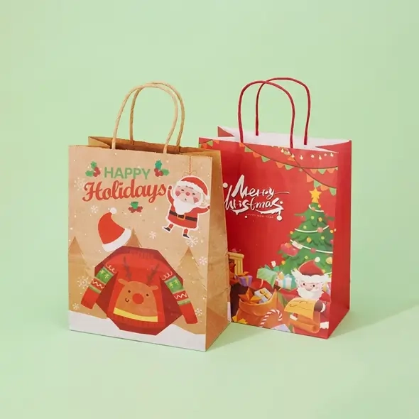 Wholesale Christmas paper gift bags