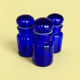 Custom Blue Jars Premium Packaging blue jars with lids