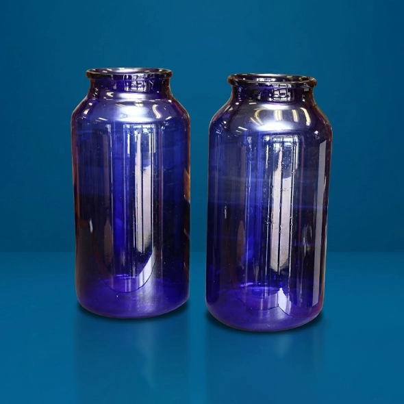 custom blue jars