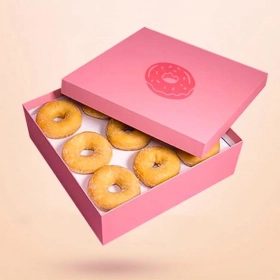 Custom Donut/Doughnut Boxes custom-doughnut-with-logo