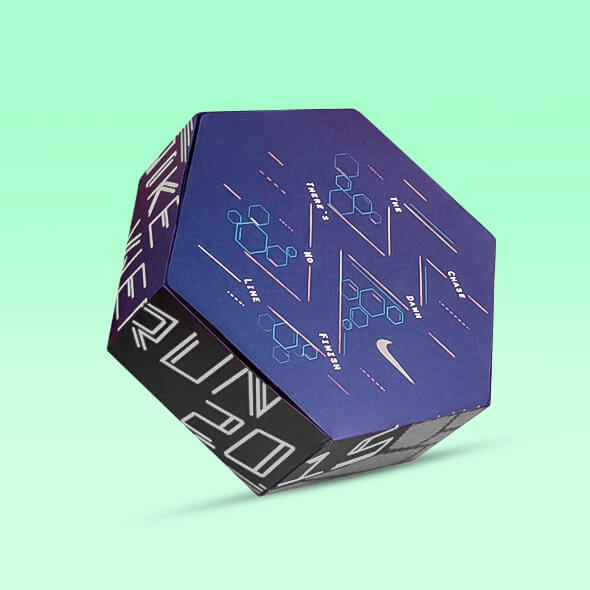 custom printed hexagon boxes