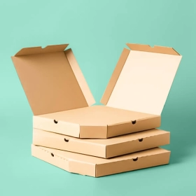 empty pizza boxes