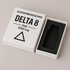 Delta 8 Milk Flower Boxes Delta 8 Rigid Box with Foam Insert