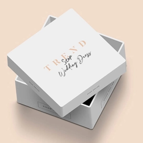Custom Wedding Dress Boxes & Packaging custom foil printed wedding dress boxes