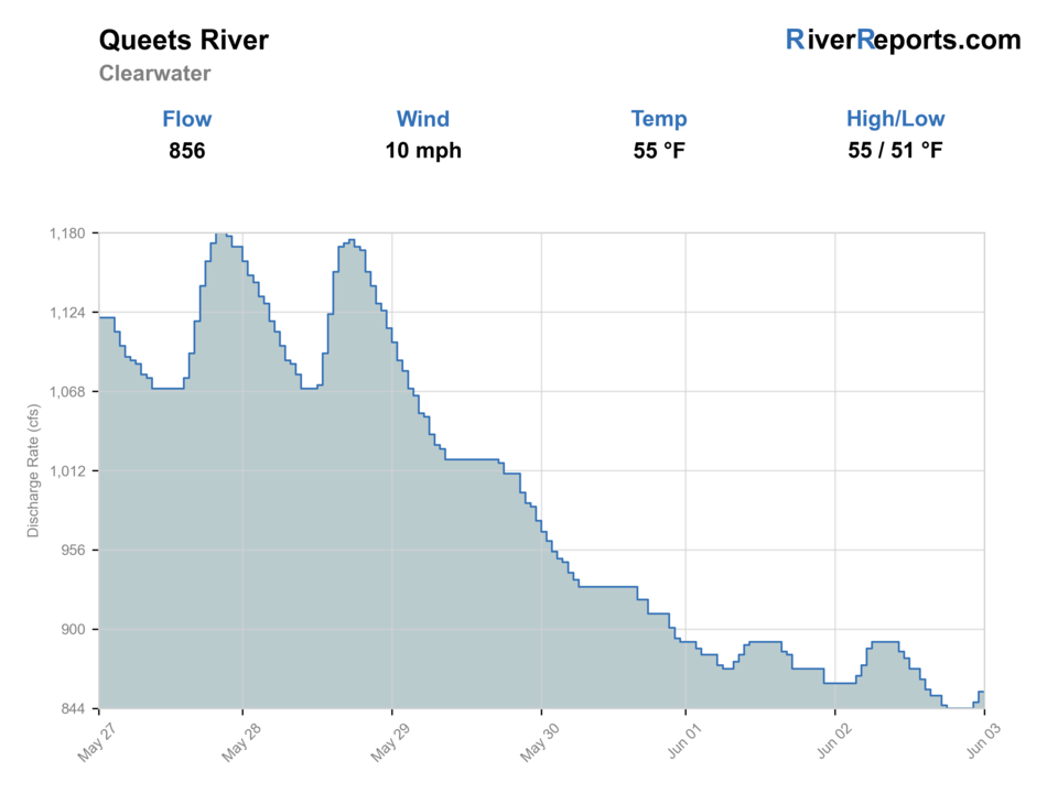 Queets River near Clearwater RiverReports flow chart