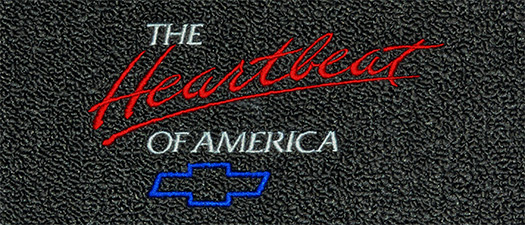 Logo:#21 Heartbeat Of America:FITS 1968-1972 Chevrolet Chevelle Floor Mat 4pc Loop