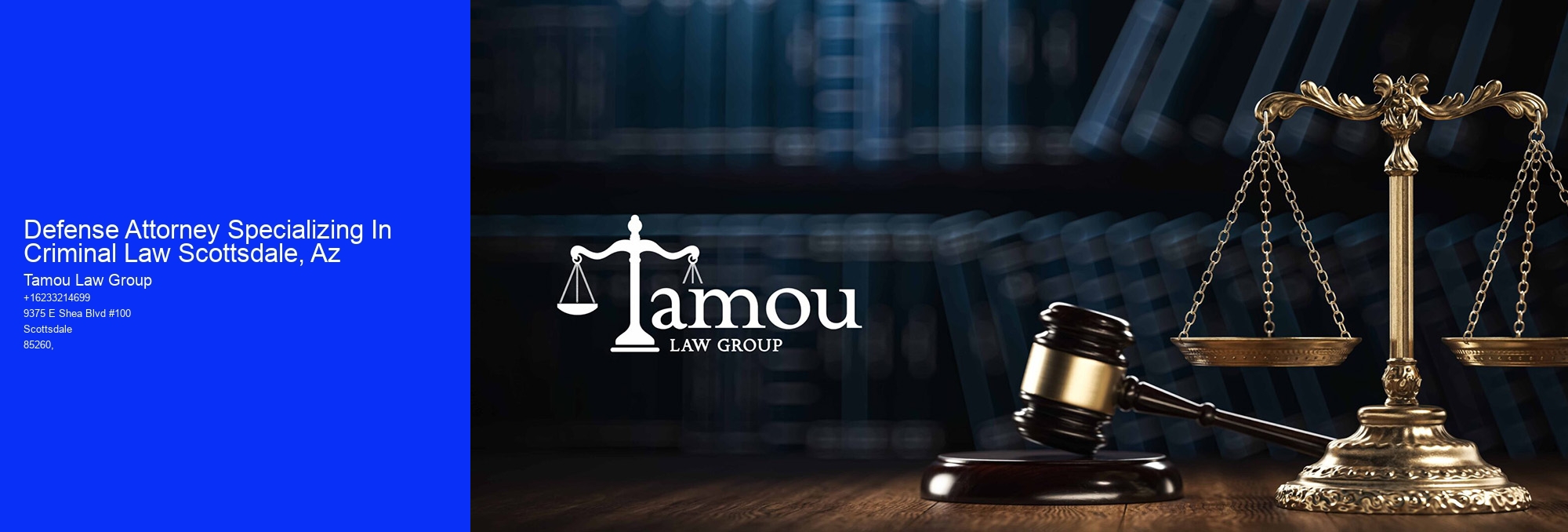 Defense Attorney Specializing In Criminal Law Scottsdale, Az