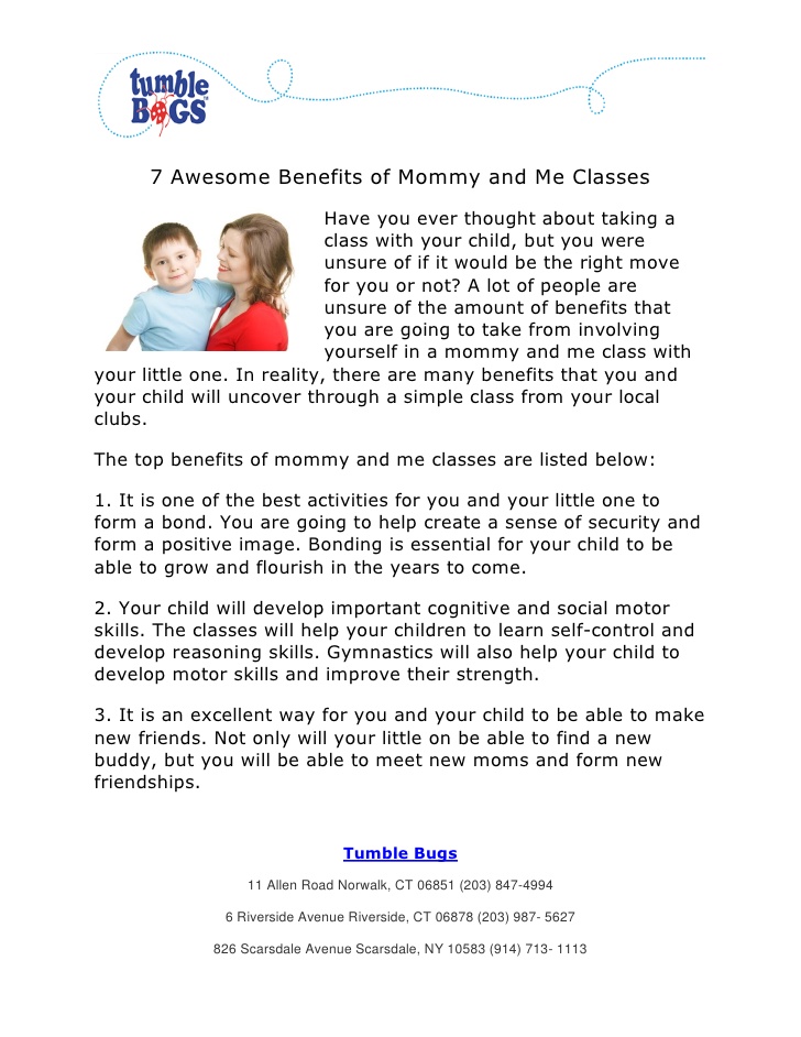 Mommy and Me Classes San Fernando CA