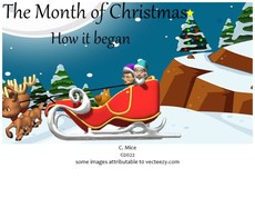 The Month of Christmas - How it began