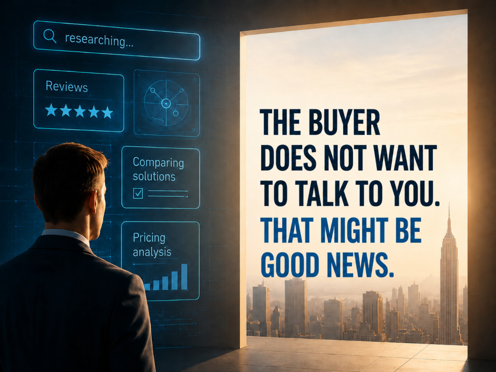 The Buyer Does Not Want to Talk to You. That Might Be Good News.