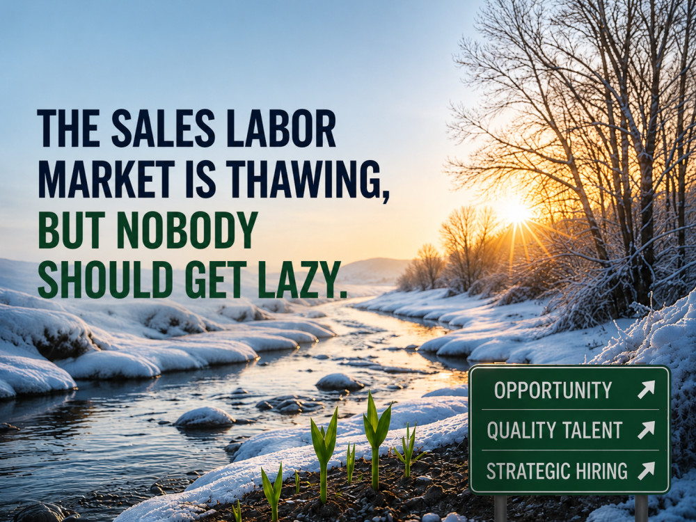 The Sales Labor Market Is Thawing, But Nobody Should Get Lazy