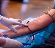 Exames de sangue para HIV, hepatite e sífilis
