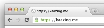 A web browser indicates that the certificate is trusted