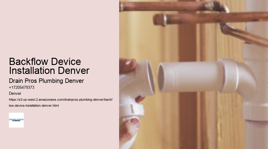 Backflow Device Installation Denver