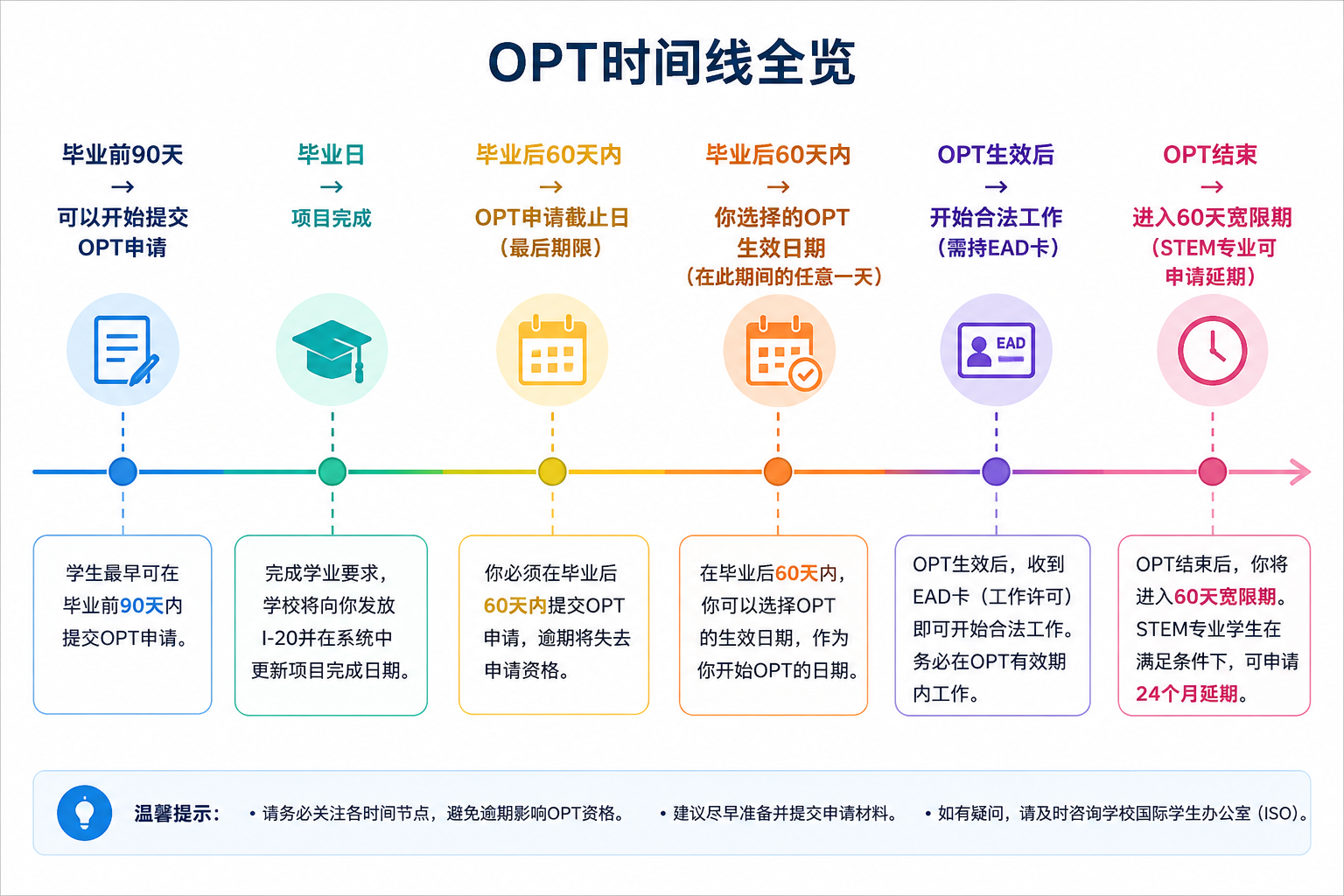 美国opt时间线
