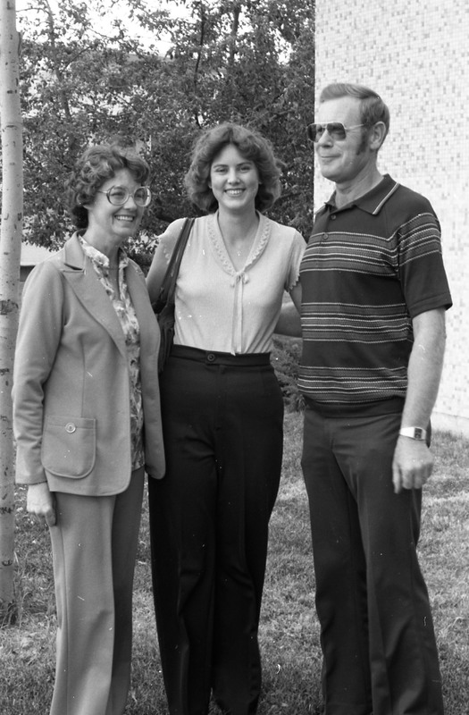 1981 Student,  Julie Hancock [or Jeanine Hill] and Family 