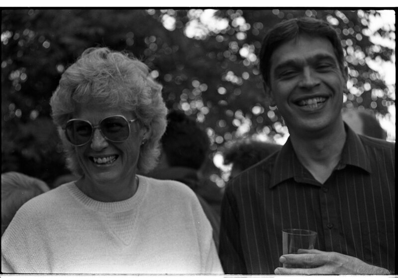 1989 Students &amp; Employees, Reception at President's House 04