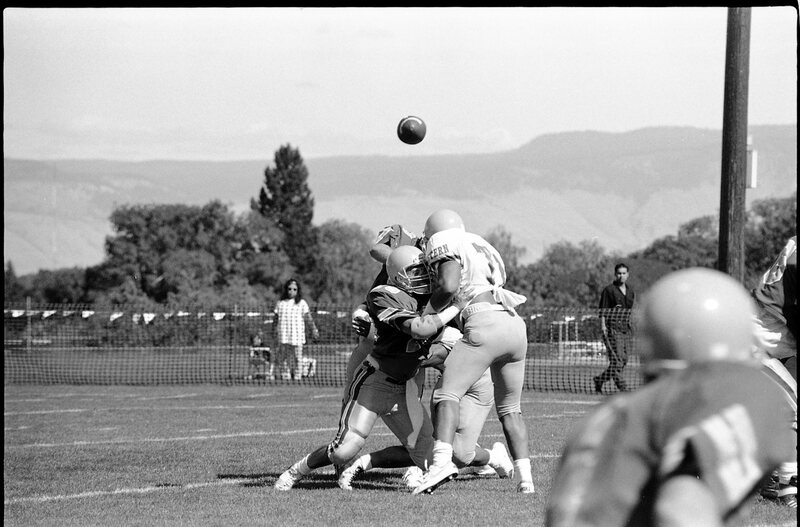 1991 Football, Alumni Game Action 02