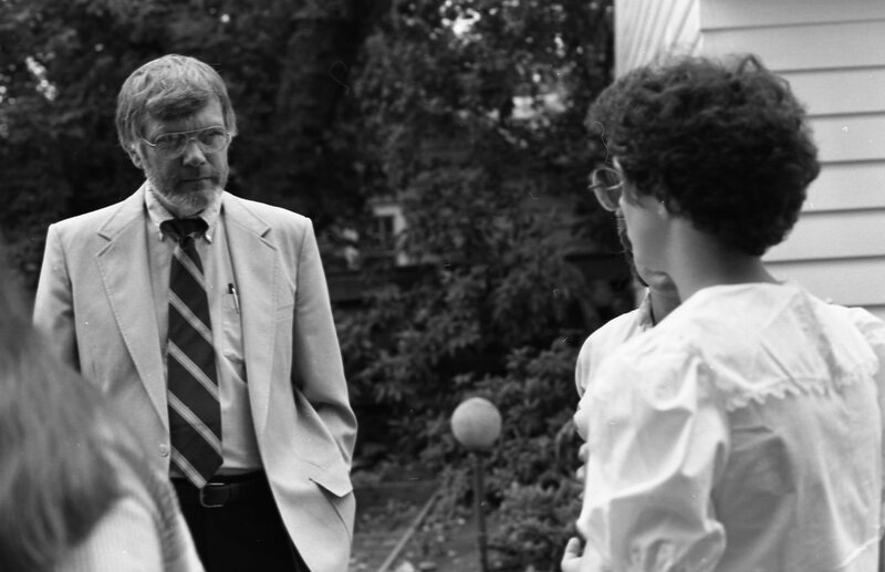 1984 Student Reception at President Gilbert's House 18