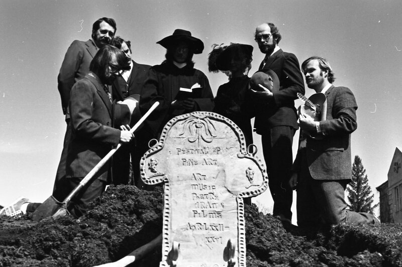 1974 Employees, Mock Funeral 14