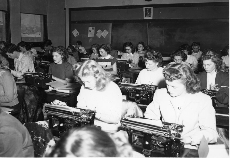 1949 Classroom, Typing