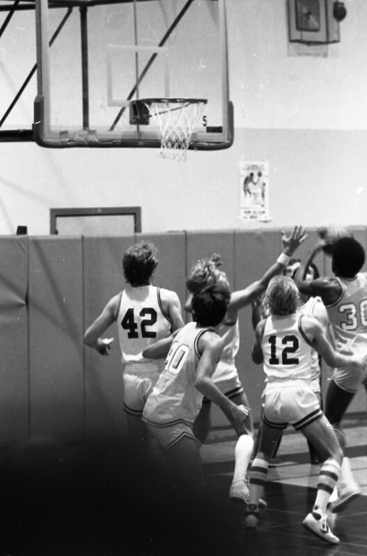 1983 Men's Basketball, EOSC vs. Idaho State, Action 15