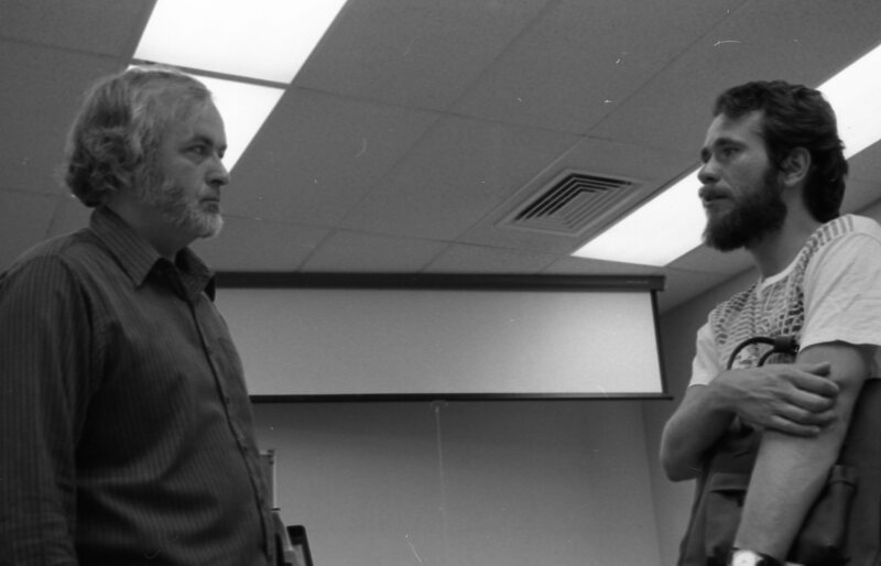 1985 August, Student Consults Professor 05