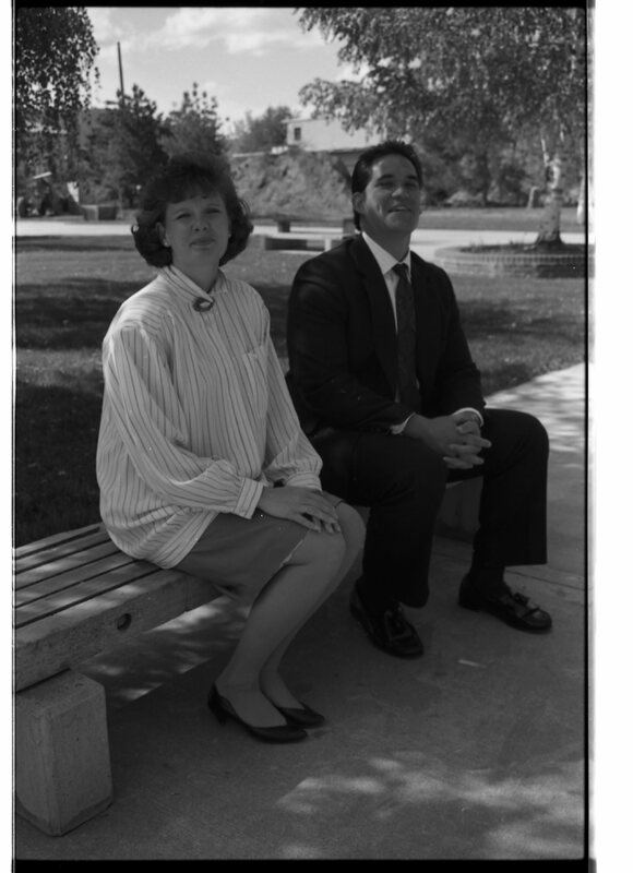 1989 Admission Recruiters, Holly Kerfoot and Saichi Oba. 02