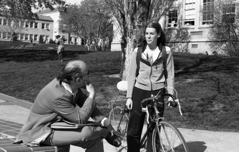 1981 Student, Consults Professor 02