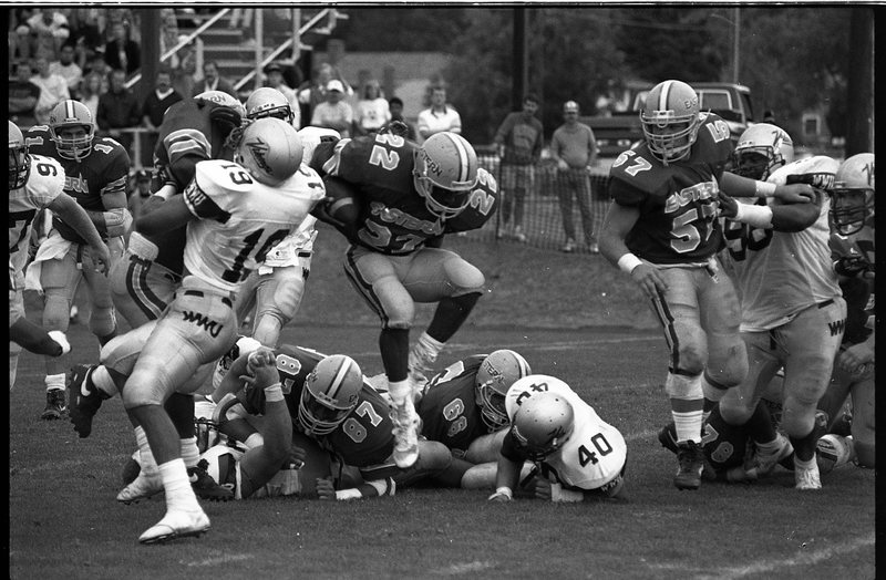 1991 Football Action, Western Washington University at EOSC 01
