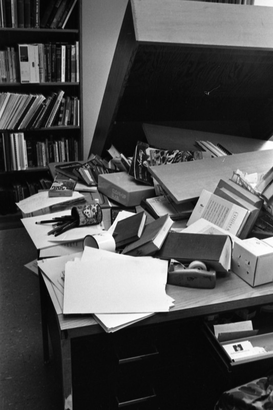 1978 Employee, Ralph Lewis' Office in Disarray 05