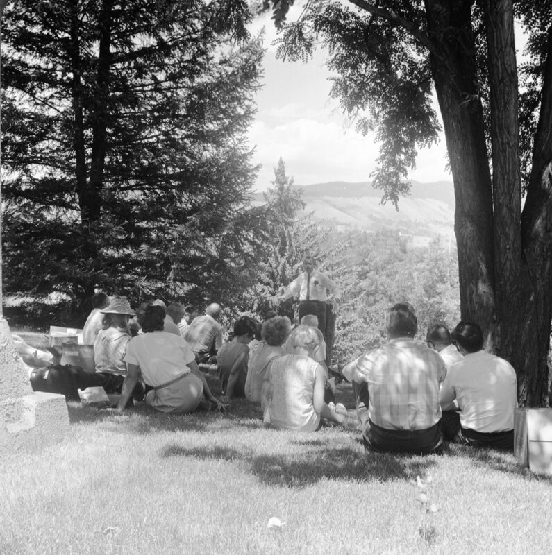 1968 Unidentified Guest Speaker, Outdoors 06