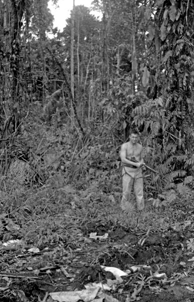 Fred Hill with Japanese Rifle 2