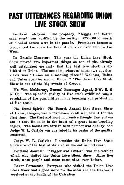 Union Stock Show Ad 43