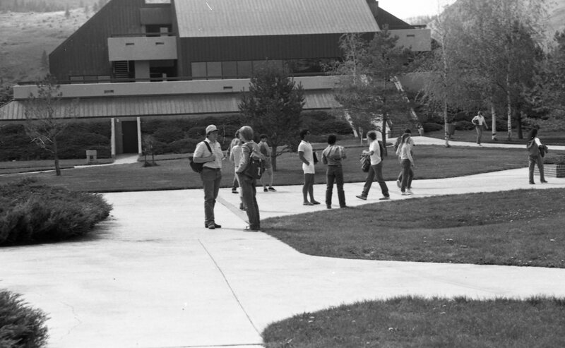 1985 Students, April Outdoor Candid Shots 13