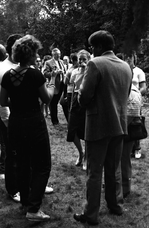 1984 Student Reception at President Gilbert's House 11