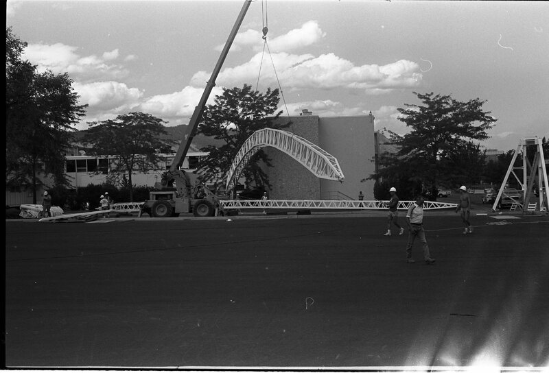 1988 Campus, Tennis Courts Construction 04