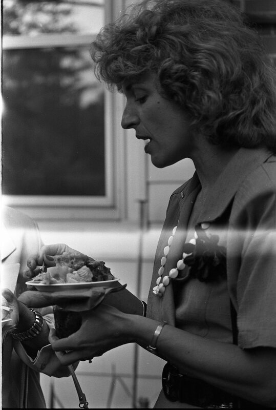 1989 Students & Employees, Reception at President's House 03