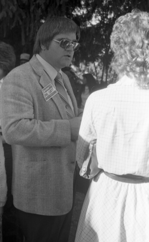 1983 Student Reception at President Dave Gilbert's House 05