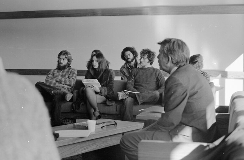 1975 Students, Conversations with President Rodney Briggs 05