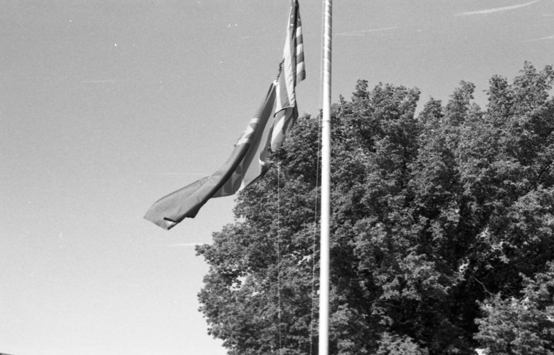 1979 Flags Being Hung 1